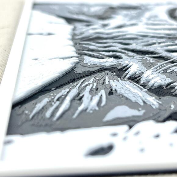 Black & White Tabby Cat Art, Bold Cat Print, Monochrome Cat Art, Cat Decor - Picture 7 of 8